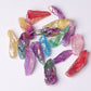Colorful Aura Quartz Angel Crystal Chunks Raw Rough Clear Rock Quartz Sticks