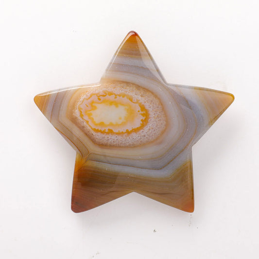 Druzy Agate Star Carvings