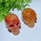 1.8"-2.0" Carnelian Skull Carvings Crystal Healing Bulk Wholesale