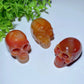 1.8"-2.0" Carnelian Skull Carvings Crystal Healing Bulk Wholesale