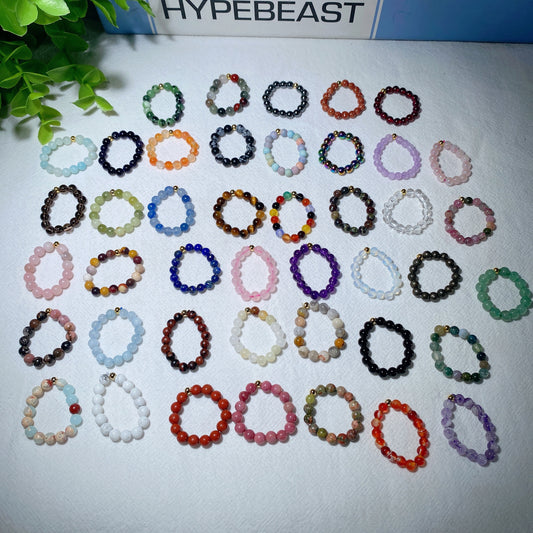 Mixed Crystal Adjustble Ring Crystal Healing Bulk Wholesale