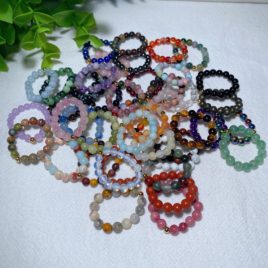 Mixed Crystal Adjustble Ring Crystal Healing Bulk Wholesale