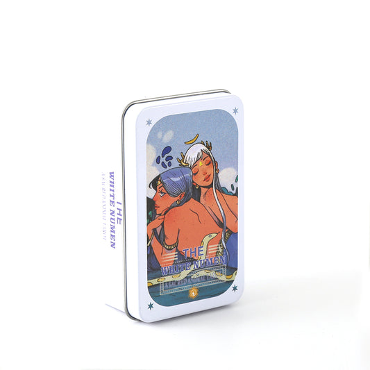 The White Numen Tarot Cards Metal Box