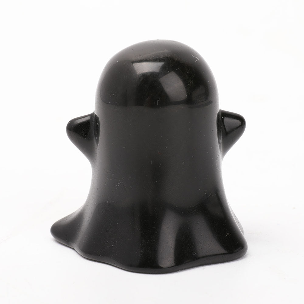 Black Obsidian Ghost Sculpture Carvings for Halloween Decoration