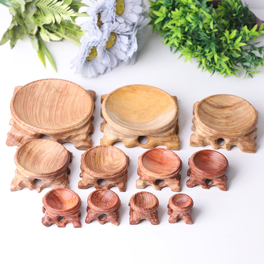 Different Size Natural Wooden Stands Available