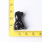 2.7" Black Obsidian Dog Crystal Carvings