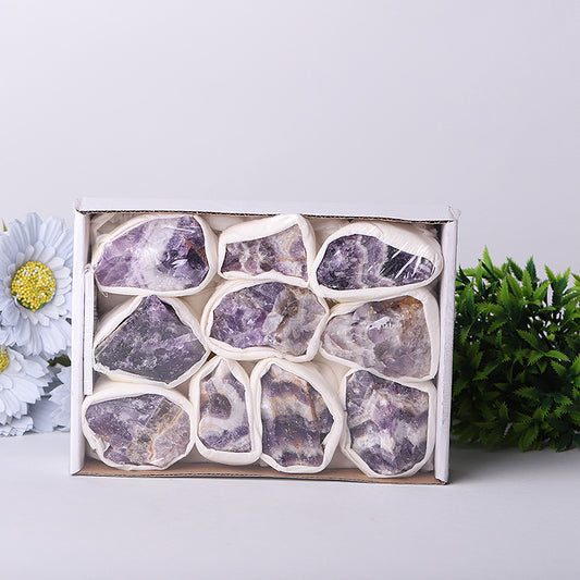 Dream Amethsyt Raw Stone Collection Box