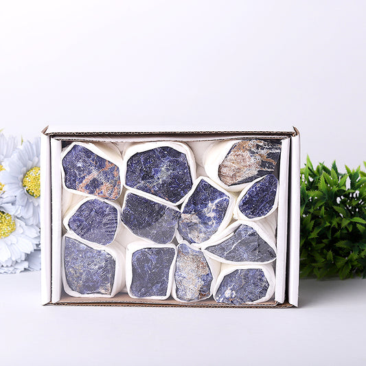 Sodalite Raw Stone Collection Box