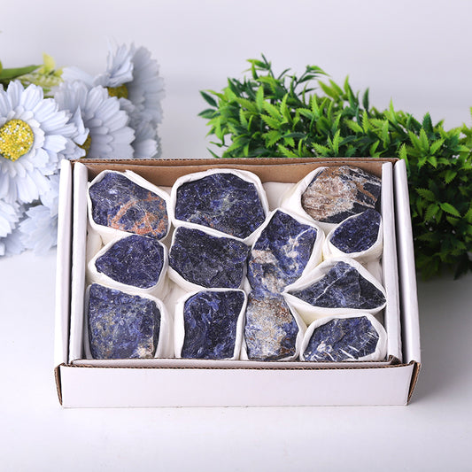 Sodalite Raw Stone Collection Box