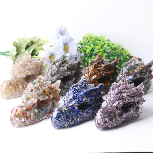 5.5" Large Resin Dragon Head Figurines