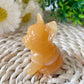 2.4" Wholesale High Quality Yellow Calcite French Bulldog Carving Crystal Dog For Home Decor