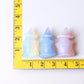 2.5" Blue Pink White Opalite Witch Crystal Carvings for Halloween