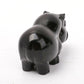 Black Obsidian Hippo Carvings