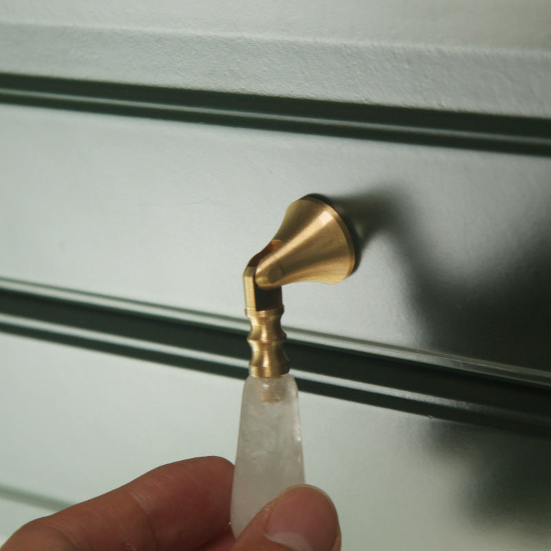 Natural Crystal Handles for Wardrobe Cupboard or Drawer Home Decoration