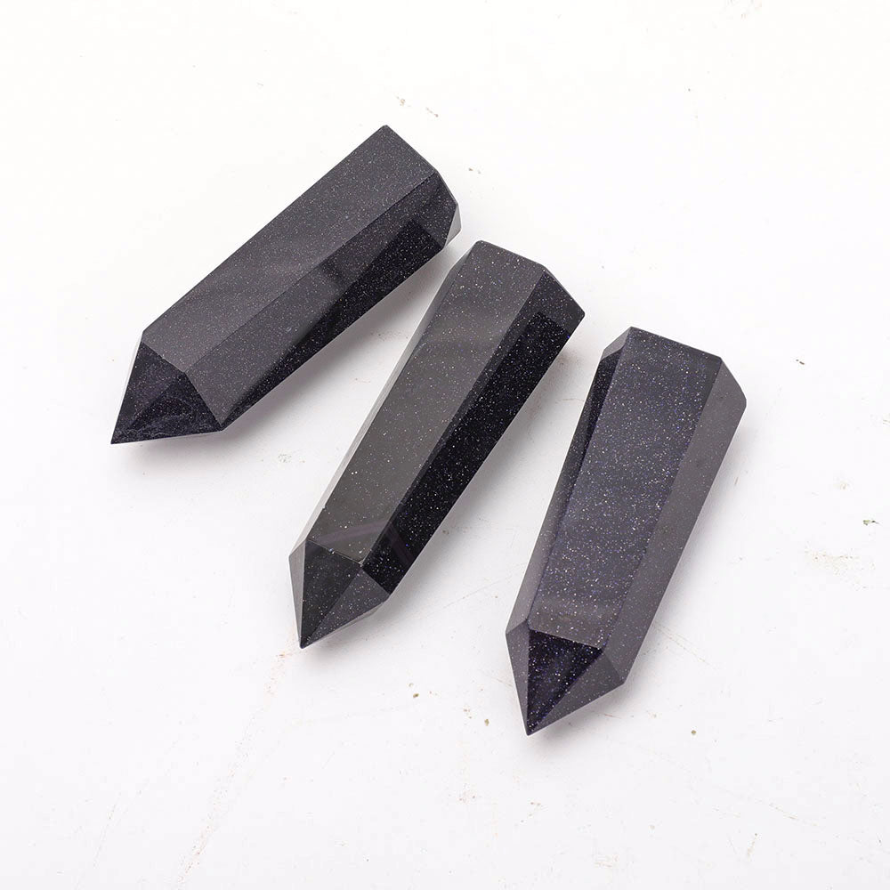 Blue Sandstone Crystal Points