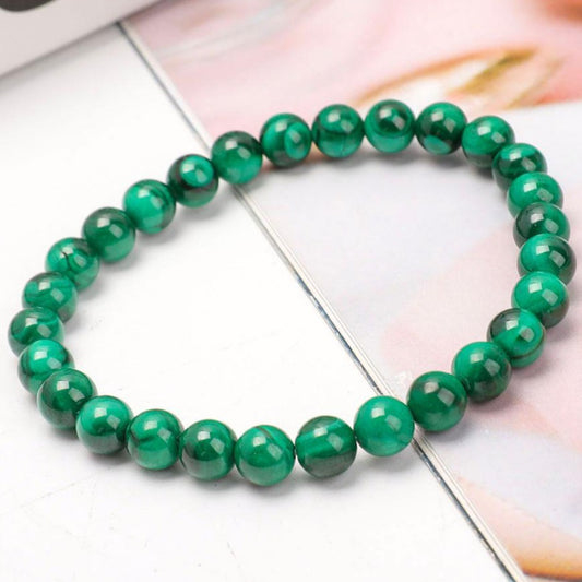 6mm Natural Malachite Bracelet