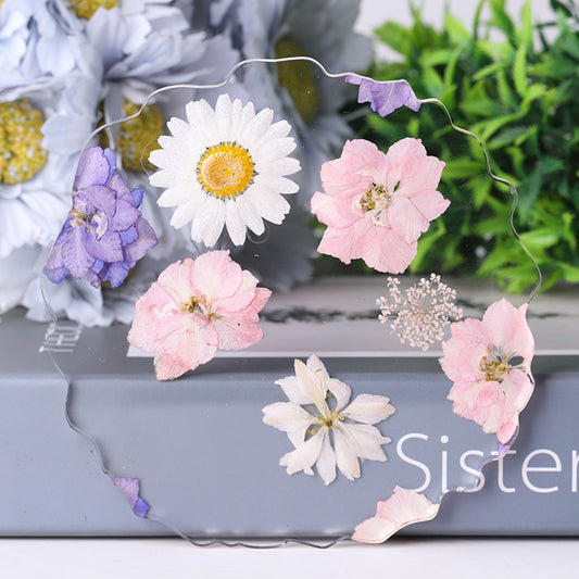 Resin Plate Coaster with Flower Decor