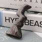Silver Obsidian Wizard's Broom Carvings for Halloween