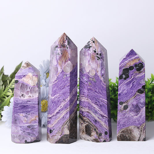 3.0"-8.0" Charoite Tower