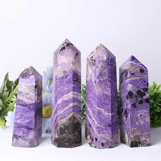 3.0"-8.0" Charoite Tower