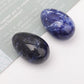 Set of 2 Sodalite Egg Shape Palm Stones