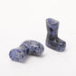 1.5" Set of 2 Sodalite Christmas Boots Carvings