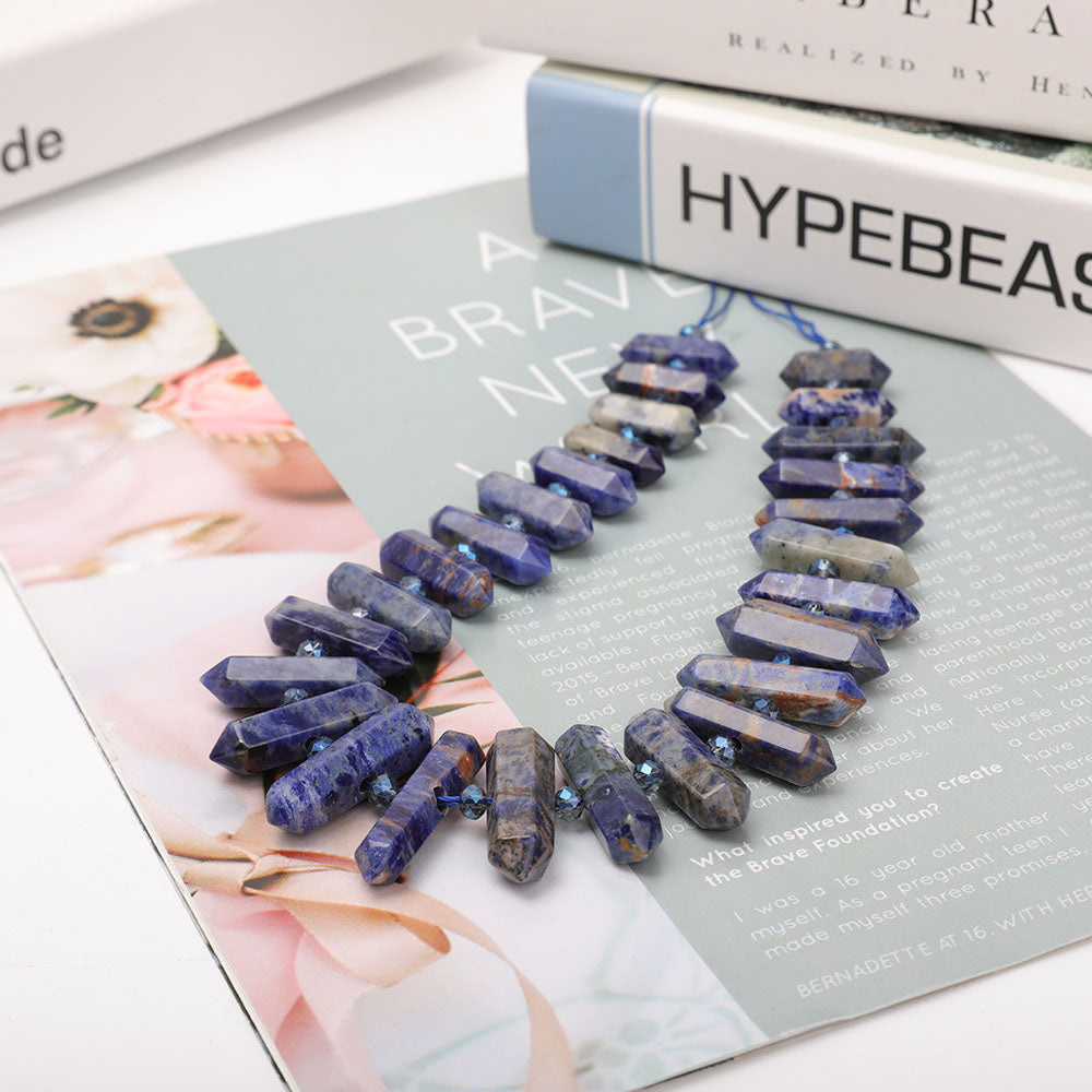 Sodalite Crystal Necklace