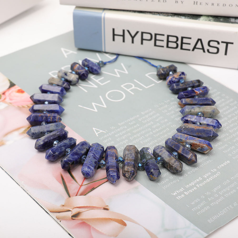 Sodalite Crystal Necklace