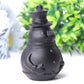 3.7" Black Obsidian Snowman Crystal Carvings