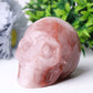 3.5" Fire Quartz Skull Crystal Carvings