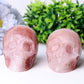 3.5" Fire Quartz Skull Crystal Carvings