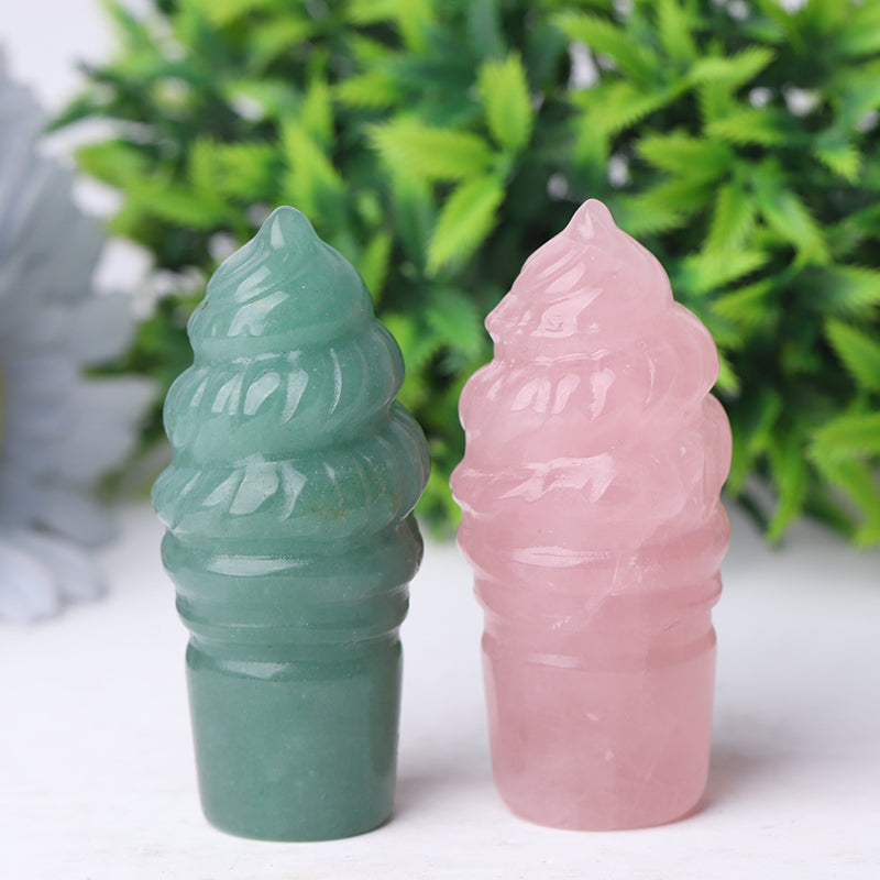 2.75" Ice Cream Crystal Carvings
