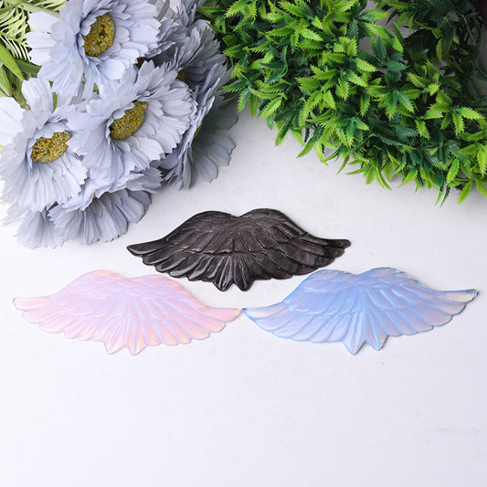 4.5" Angel Wings Crystal Carvings