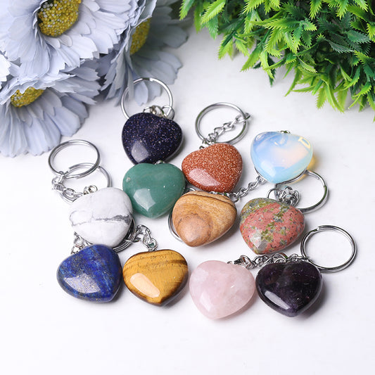 Crystal Heart Key Chain