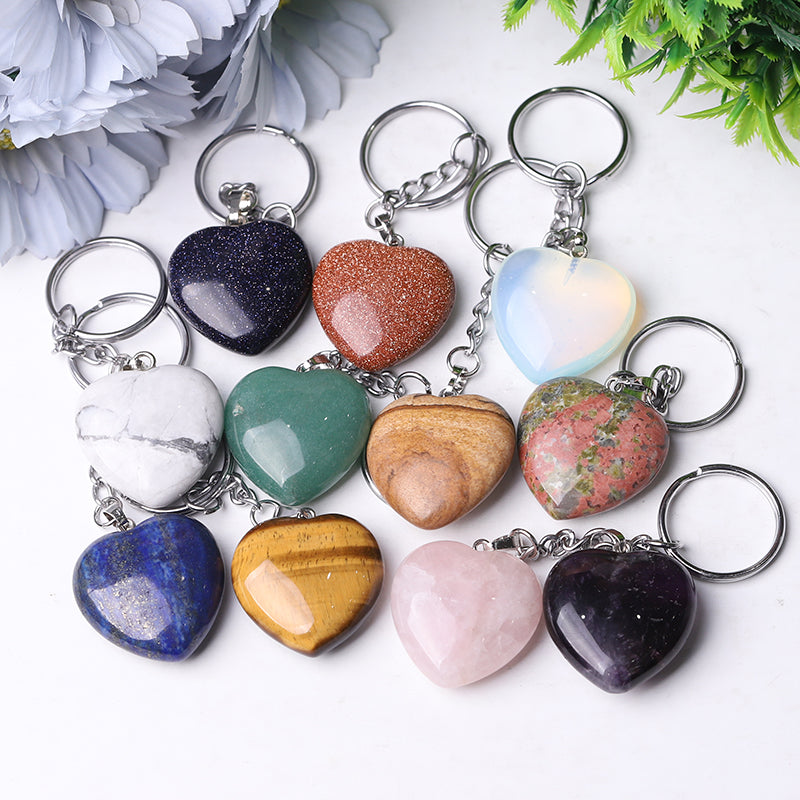 Crystal Heart Key Chain