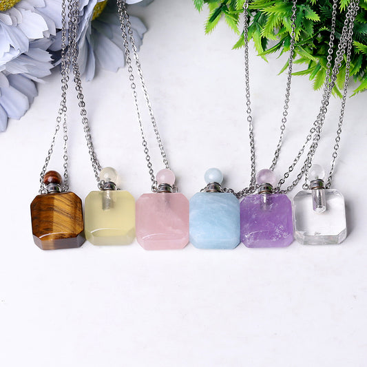 1.4" Empty Perfume Bottle Necklace DIY