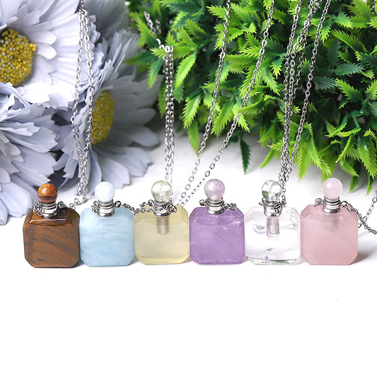 1.4" Empty Perfume Bottle Necklace DIY