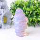 3" Pink Opalite Santa Claus Crystal Carvings for Christmas
