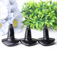 2.25" Black Obsidian Witch's Hat Crystal Carvings