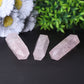 3.6" Rose Quartz with Moon Printing Crystal Point
