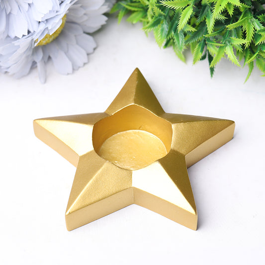 Resin Star Moon Candle Holder