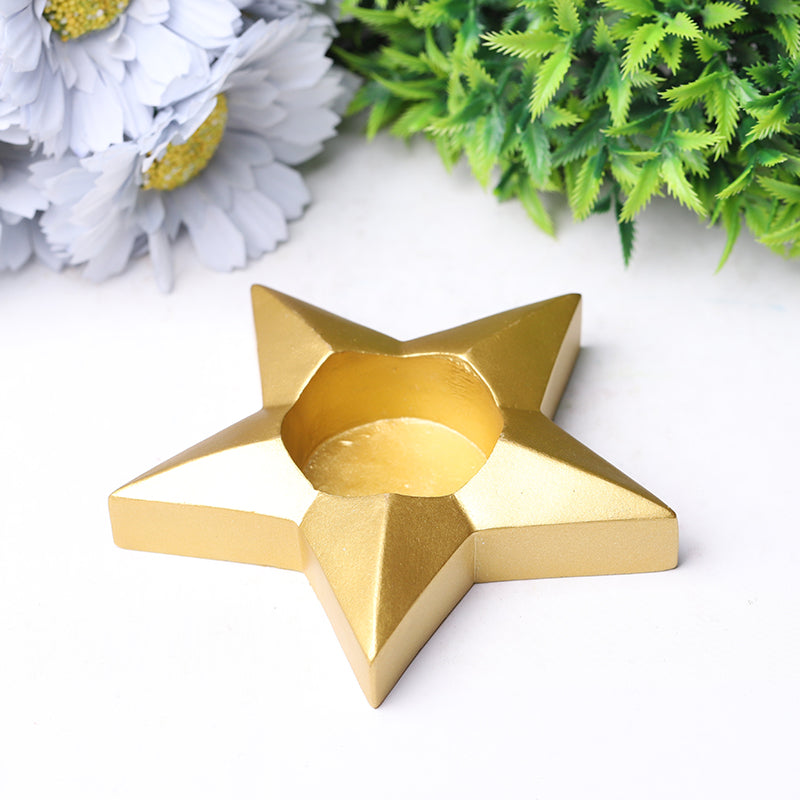 Resin Star Moon Candle Holder