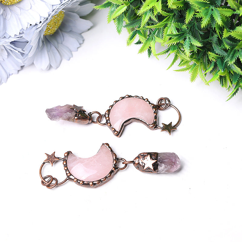 Rose Moon Amethyst Pendant Bulk Wholesale