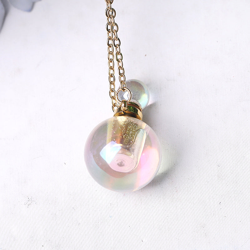 0.5ml Aura Angel Crystal Perfume Bottle Necklace DIY