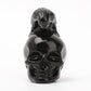 2“ Black Obsidian Skull Carvings for Halloween