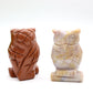 Hand Carved Owl Shaped Crystal Animal Carving