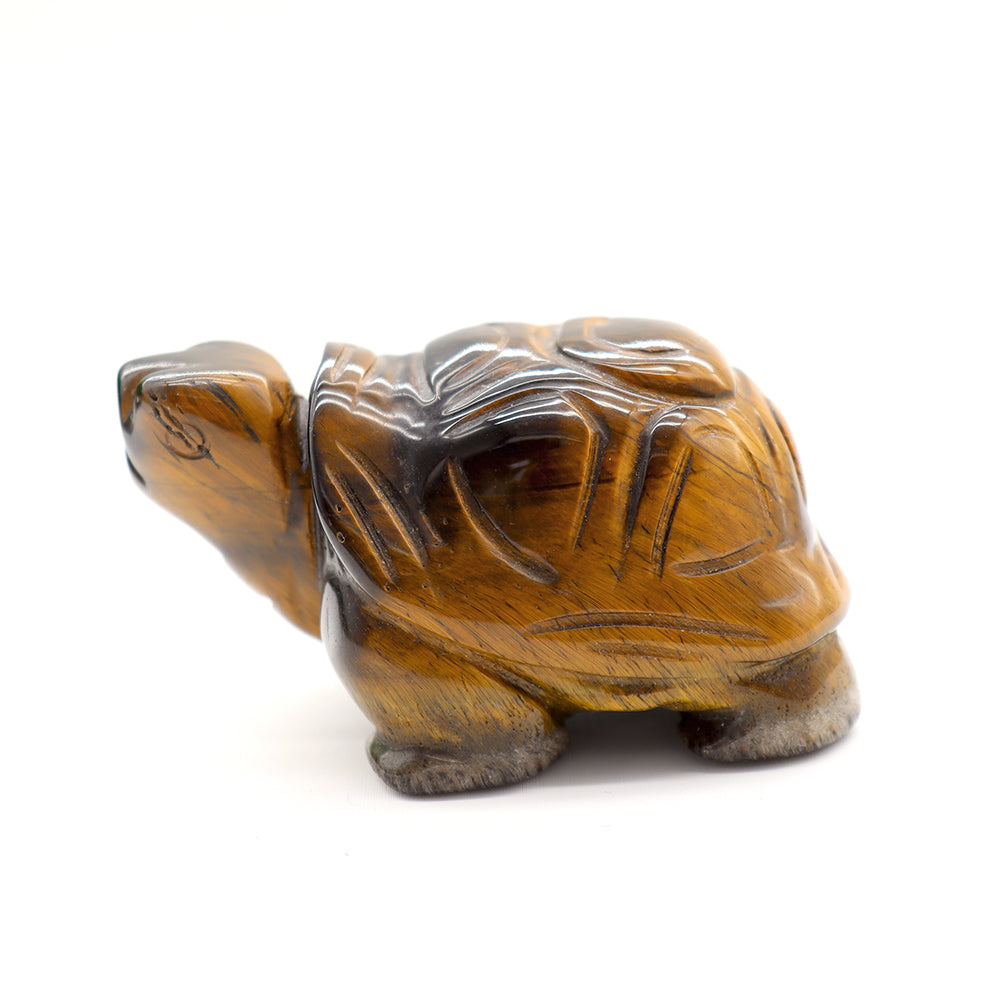 Hand Carved Rose Quartz Tortoise Animal Collectible Sculpture 1.5"(40mm)