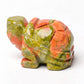 1.5" Unakite Crystal Carving Turtle