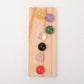 Chakra Spheres with Wooden Stand