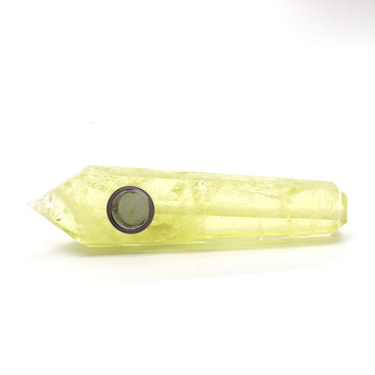 Natural Citrine Crystal Pipe